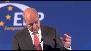 Swedish PM Fredrik Reinfeldt addresses the EPP Congress in Bucharest [upl. by Alurd]