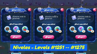 Levels 1251 ➡️ 1275 Candy Crush Saga 2024 😎👍🐉🎉👊 candycrushpinche64 [upl. by Det]