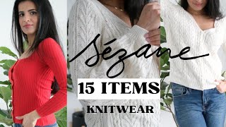 SEZANE  15 KNITWEAR PIECES REVIEWED watch before you buy [upl. by Balcer]