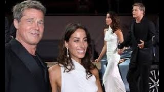 Brad Pitt 60 goes public with glamorous girlfriend Ines de Ramon 34 at the 81st Venice Film [upl. by Ardnahc]