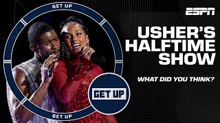 Quick thoughts on Ushers Super Bowl Halftime Show performance with Alicia Keys amp others 🎤  Get Up [upl. by Akeihsal]