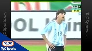 Messi debut y expulsión [upl. by Geller]