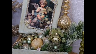 Lablanche Christmas Decoration in green and champagne colors [upl. by Stimson]