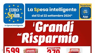 volantino EUROSPIN dal 12 al 22 settembre 2024 anteprimissima [upl. by Nivel772]