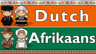 DUTCH amp AFRIKAANS LANGUAGES [upl. by Anairt]