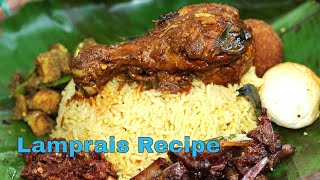 Lamprais or Lump Rice Sri Lankan Popular Dish [upl. by Jankell]