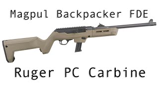 The Ruger PCC Magpul Backpacker Stock in FDE [upl. by Codding652]