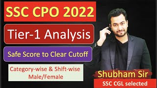 SSC CPO 2022 Tier1 Detailed Analysis amp expected cutoff by Shubham Jain Sir RBE [upl. by Desdemona]