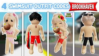 4 SWIMSUITS OUTFIT ID CODES FOR GIRLS amp BOYS TO USE IN BROOKHAVEN RP BERRY AVENUE amp BLOXBURG 🌞✨️ [upl. by Waers]