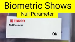 Biometric device Shows Null Parameter  ERROR removed  RD service Mantra RD service [upl. by Enitsrik]