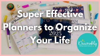 Simple Straightforward amp Effective Planners to Organize Your Life  Decorably Review [upl. by Krug]