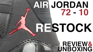 AIR JORDAN 11 7210 RESTOCK REVIEW AND UNBOXING [upl. by Bertram163]