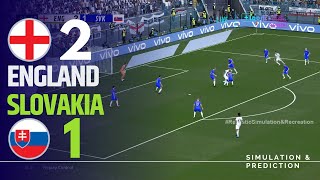 ⚽ England 21 Slovakia 🏆EURO 2024 Match Highligths Videogame Simulation amp Recreation [upl. by Chong]