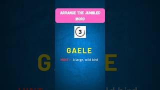 Scrambled Word Game Jumbled Words Game  shorts GuessTheWord BRAINGAME [upl. by Mose]