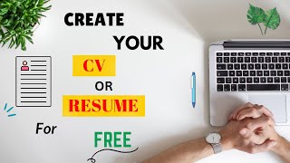 How to Create your CV or Resume  Top 5 Free Templates Website 2024 [upl. by Editha]