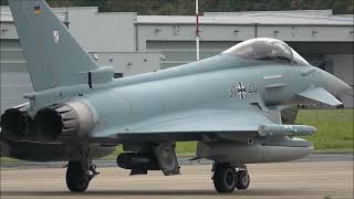 Fliegerhorst Norvenich AB 1st October 2024 Eurofighter Typhoon EF2000s [upl. by Emyam]