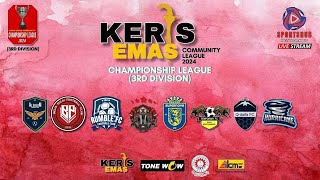 KERIS EMAS COMMUNITY LEAGUE  CHAMPIONSHIP LEAGUE  3RD DIV  AL SALAM FC II VS TEMPORARY FC [upl. by Enitsud925]