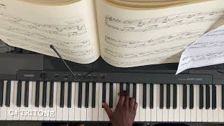 TRITONES  HOW TO PLAY THEM IN ALL KEYS  FINGERING [upl. by Killigrew]