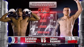 KSW Free Fight Salahdine Parnasses KSW Debut [upl. by Parnell254]