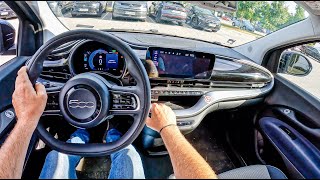 2022 Fiat 500e  POV Test Drive 1278 Joe Black [upl. by Kerat323]