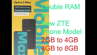 Double Phone RAM on ZTE Blade A53 A72s P601 P630 Etc Optus X Max X Delight 2 X Sight 3 etc [upl. by Lasala]