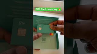 Review N26 card Unboxing  Aqua Card N26 SmartBest Bank Accounts in Germany for expats amp students [upl. by Garbers601]