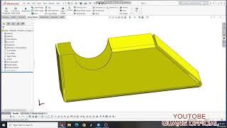 HOW TO CONVERT 3D PART INTO SHEET METAL IN SOLIDWORK 2019 [upl. by Millhon409]