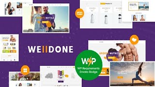 Welldone  Sports amp Fitness Nutrition and Supplements Store WordPress Theme Free Download [upl. by Harding]