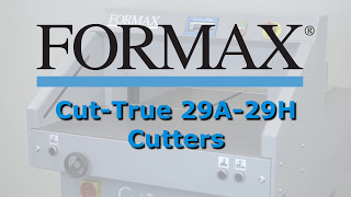 Formax CutTrue 29A Automatic Electric Guillotine Cutter [upl. by Panaggio899]