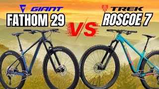 How does the Giant Fathom Stack up against the Trek Roscoe [upl. by Kampmann5]