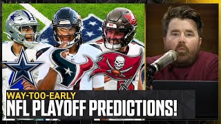 Cowboys Bucs amp amp Texans headline waytooearly NFL Playoff bracket predictions  NFL on FOX Pod [upl. by Biddie]