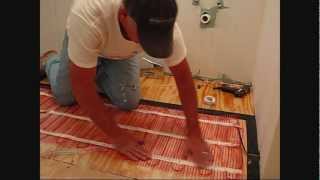 Install WARMUP Electric Floor Heating Mat Using Edge Strip Kits [upl. by Enidlareg]