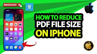 How to Reduce PDF file size in iphone amp iPad 2024 [upl. by Atnoved]