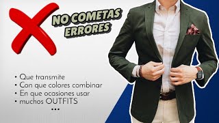 BLAZER saco VERDE ➤ Como combinar en ocasiones formales casuales y Semi formales muchos OUTFITS [upl. by Sanalda]