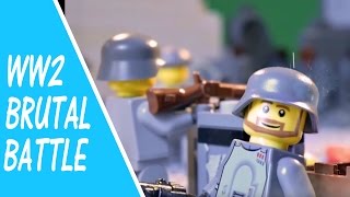 Lego COD WW2 Multiplayer Gameplay battle  Stop Motion Animation Brickfilm  PC BETA [upl. by Kopp]