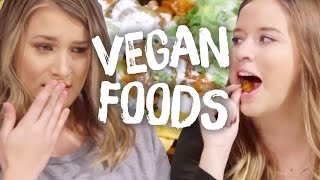 9 Vegan Foods Tasted For The First Time Cheat Day [upl. by Hayashi211]