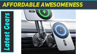 LISEN Magsafe Car Mount Charger Review  Magnetic Wireless Phone Holder for iPhone 15141312 [upl. by Stevenson]