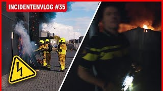 Zonnepanelen brand en schuur in vlammen  Brandweervloggers Rick amp Richard  Incidentenvlog 35 [upl. by Spratt]