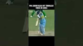 Abdur Razaq owns Sachin Tendulkar 🥶🥵shorts bowling cricketshorts [upl. by Ledoux986]