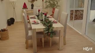 SET THE TABLE FOR A FESTIVE CHRISTMAS  HOUSE amp HOME [upl. by Julis]