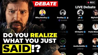 Destiny Blows Out MAGA In Heated Confrontation And Forces Insane Admission [upl. by Atnoled]