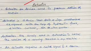 Actuator and its types Hydraulic Actuator  lecture 26IOT [upl. by Alexandre294]