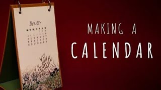 How to make 2024 desk calendar diy calendar [upl. by Larimor443]