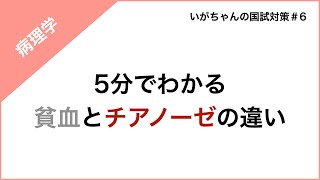 【国試対策】５分でわかる貧血とチアノーゼの違い [upl. by Yelrehs]