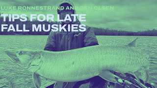 Thorne Bros  Fall Musky Tips w Luke Ronnestrand and Ben Olsen [upl. by Madi801]