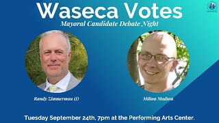 Waseca Mayoral Debate 2024 [upl. by Gilmore732]