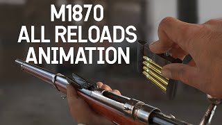 M1870 FPS Reloads Animation VitterliVitali [upl. by Akahc408]