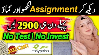 💰Online Assignment Writing Jobs without Investment  Earn 9000 Daily  Tech Minha [upl. by Ajed238]