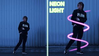 Neon Light Effect  Photoshop Tutorial  Simple Method [upl. by Llewon525]