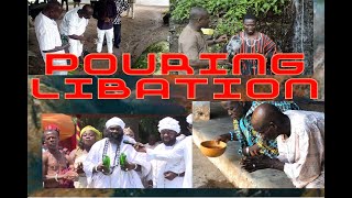 QUOTATION MASTER TEACHES HOW TO POUR LIBATION TO ANCESTORS [upl. by Anaele]